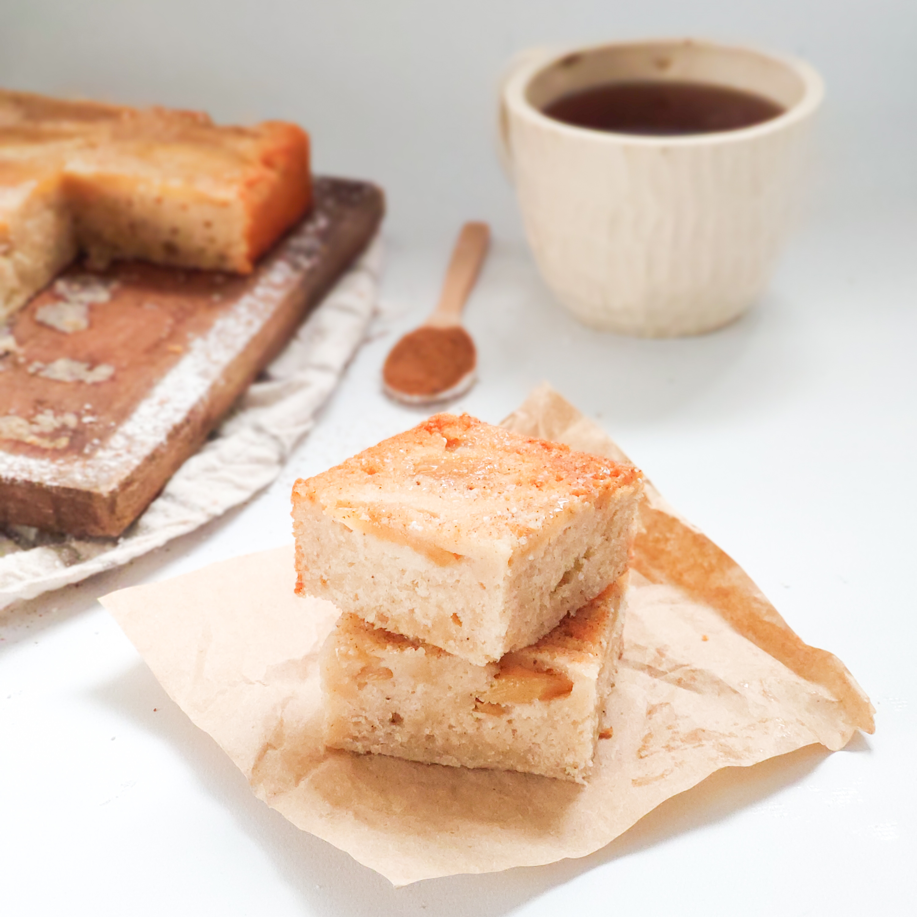 Cuadrados de Manzana y Yogurt