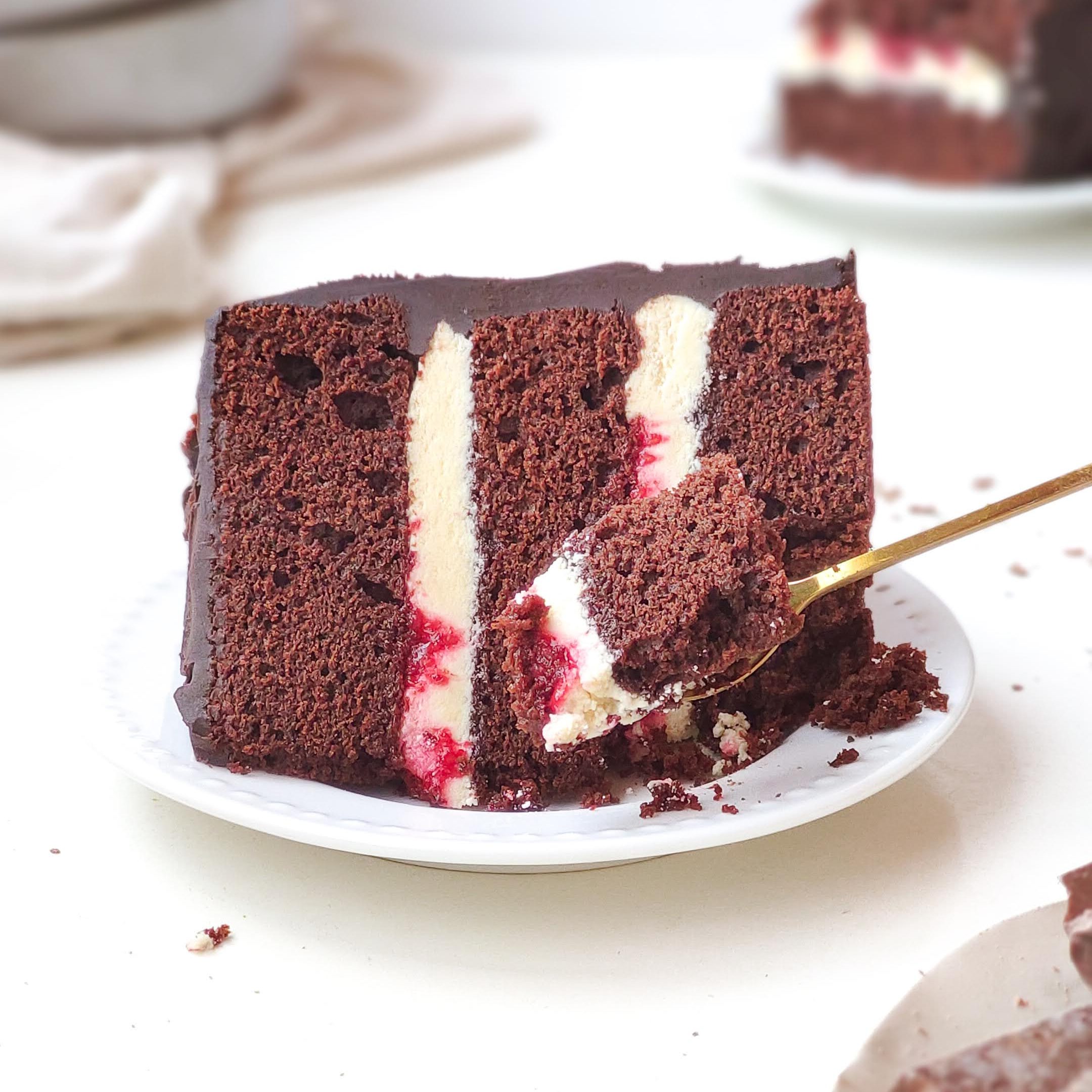 Torta de Dos Chocolates y Frambuesa
